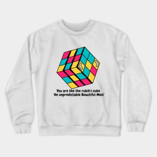 Rubik beautiful mess Crewneck Sweatshirt